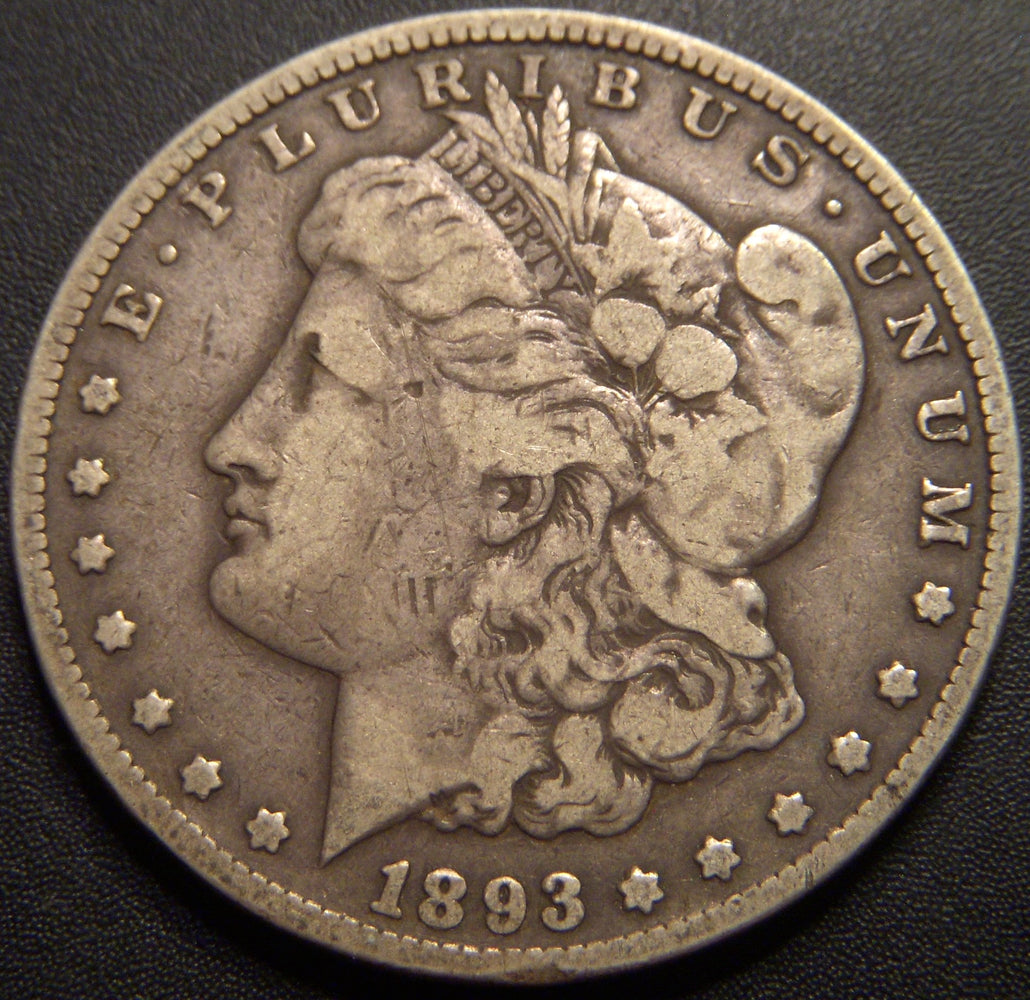 1893-CC Morgan Dollar - Very Good
