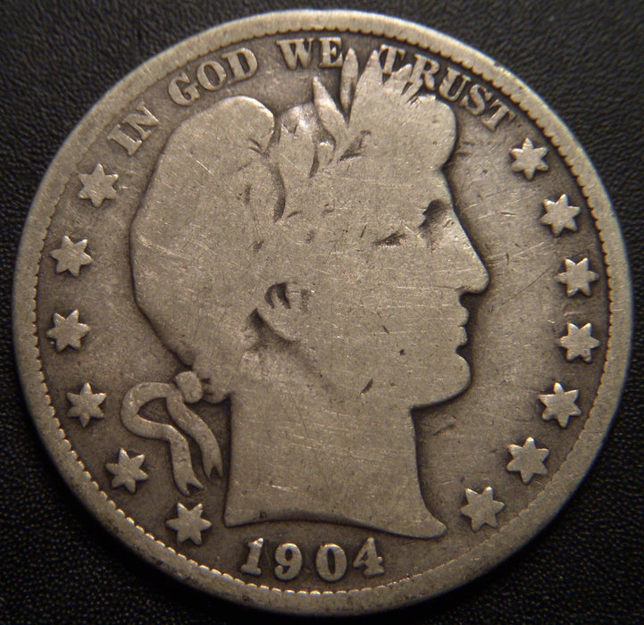 1904-S Barber Half Dollar - Good