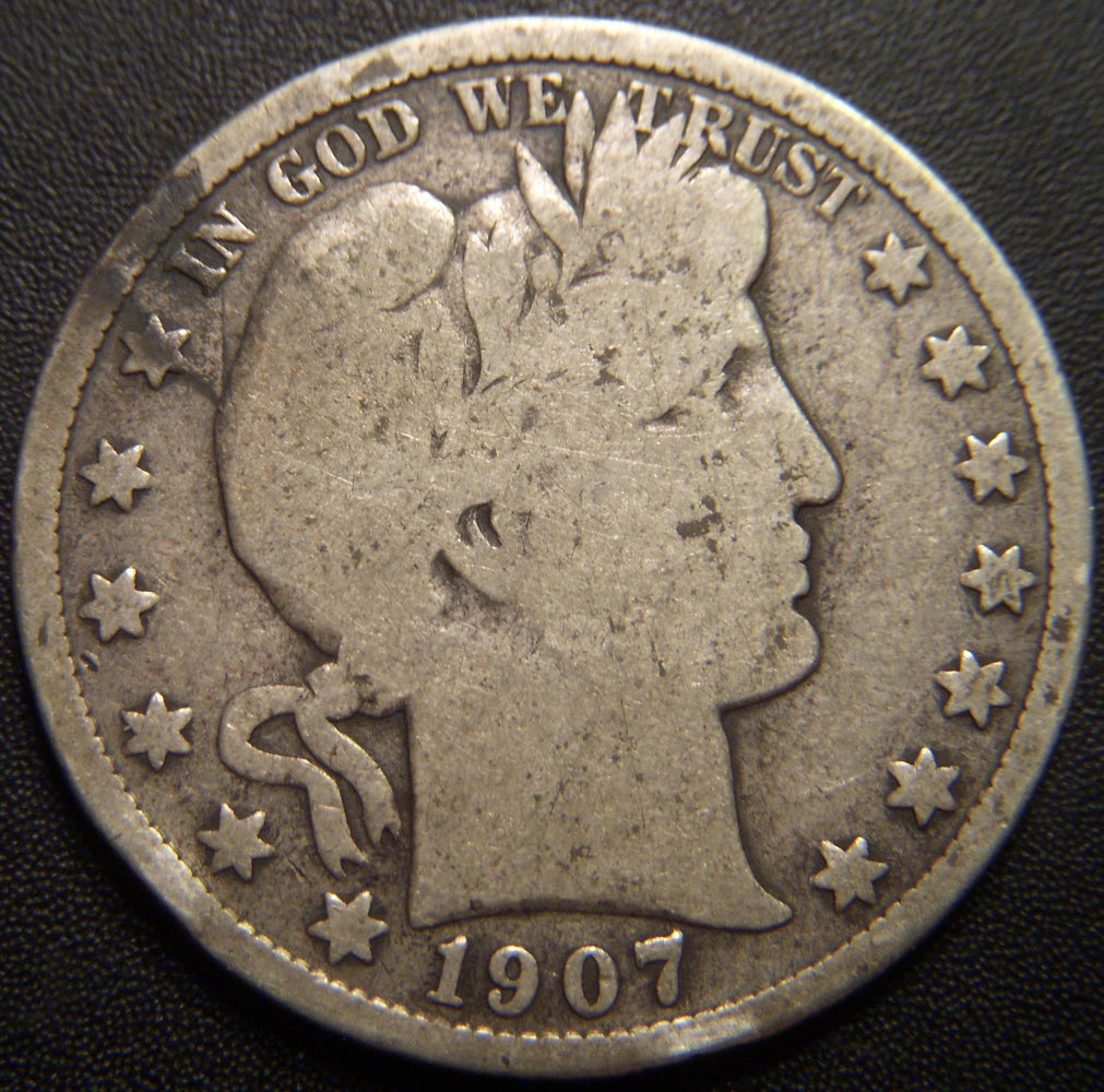 1907-S Barber Half Dollar - Good