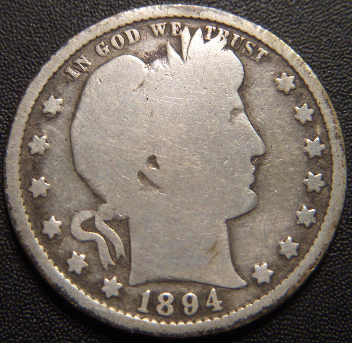 1894-S Barber Quarter - Good