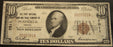 1929 $10 National Bank Note - Plainfield, IN Bank# 7011