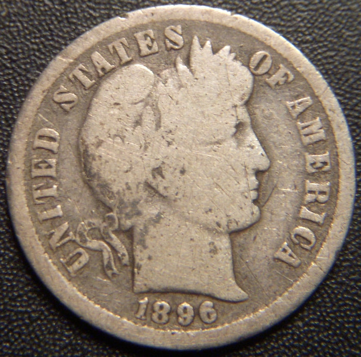 1896-O Barber Dime - Good