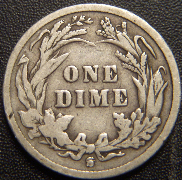1897-S Barber Dime - Good