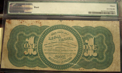 1862 $1 Legal Tender - FR# 16c PMG Choice Fine 15