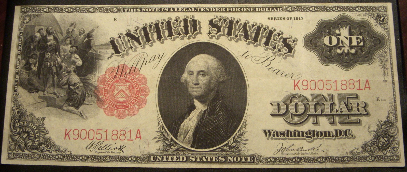 1917 $1 United States Note - FR# 37