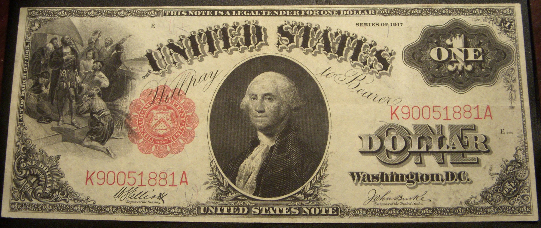 1917 $1 United States Note - FR# 37