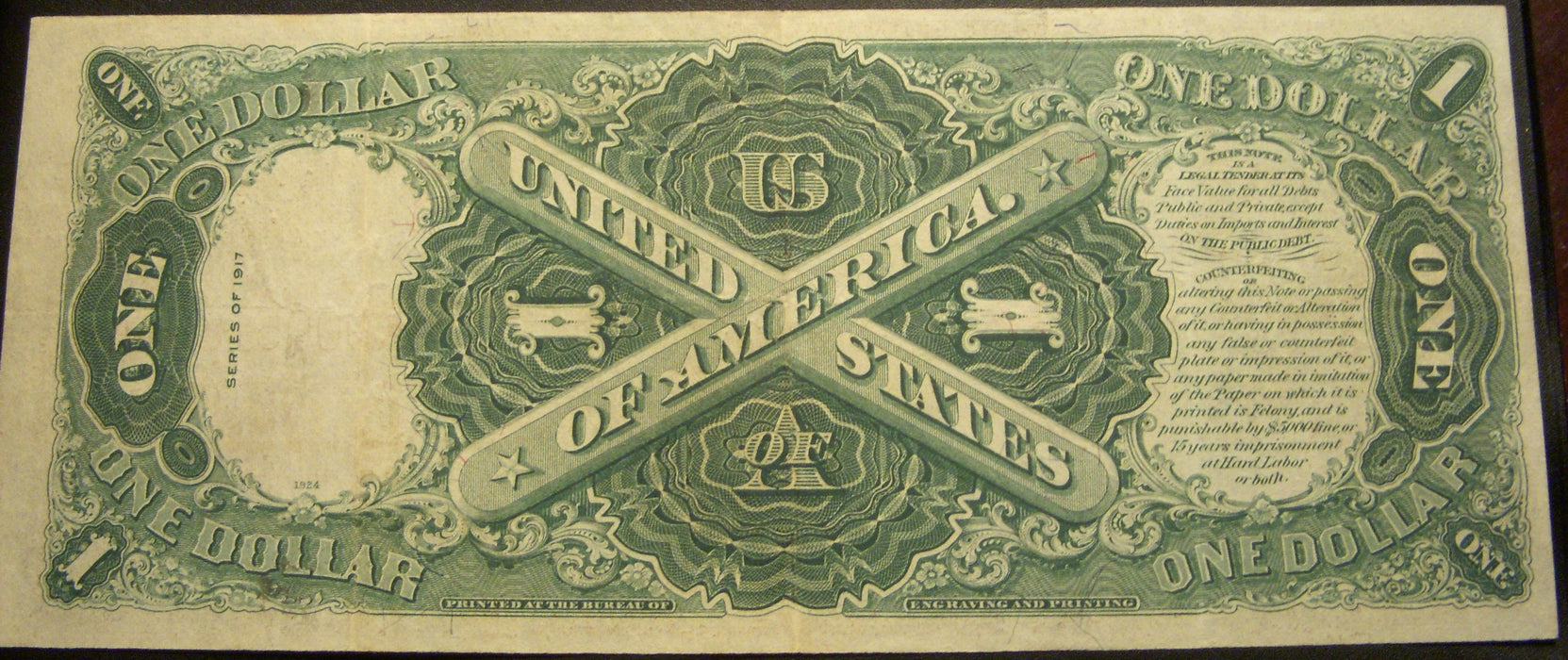 1917 $1 United States Note - FR# 37