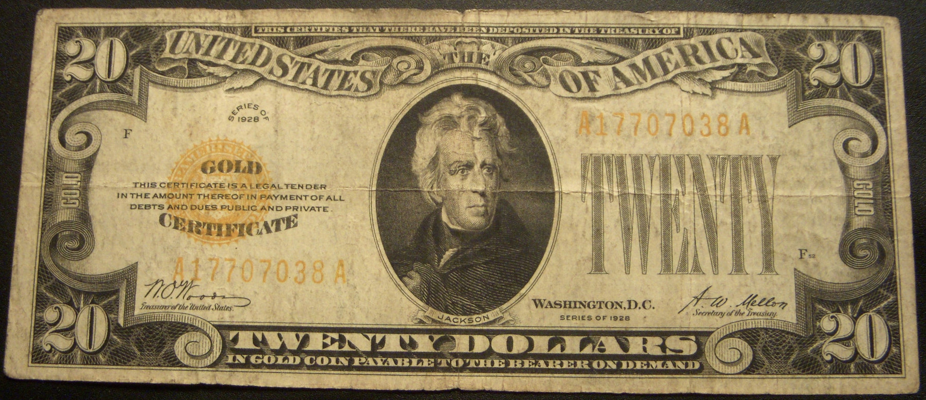 1928 $20 Gold Certificate - FR# 2400