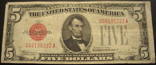1928E $5 United States Note - FR# 1530
