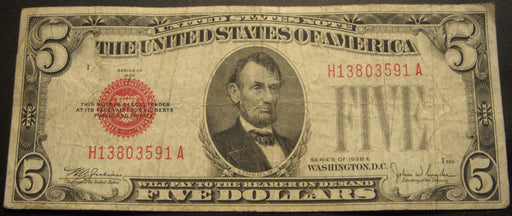 1928E $5 United States Note - FR# 1530