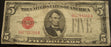 1928E $5 United States Note - FR# 1530
