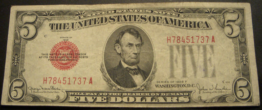 1928F $5 United States Note - FR# 1531