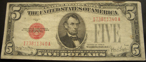 1928F $5 United States Note - FR# 1531