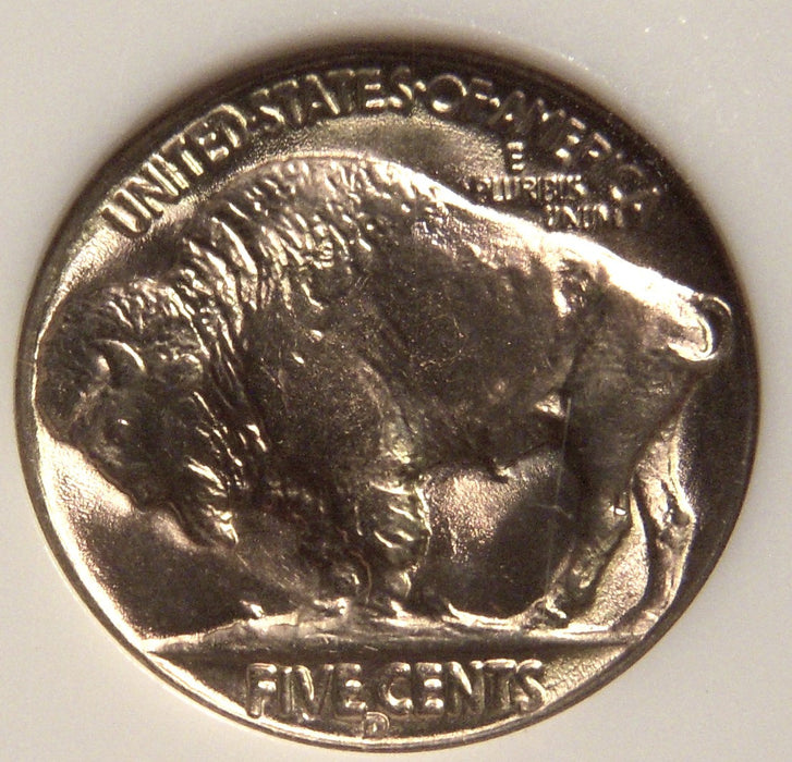 1938-D Buffalo Nickel - NGC MS66