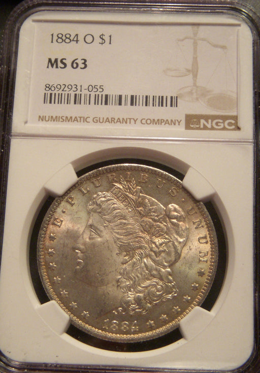 1884-O Morgan Dollar - NGC MS63
