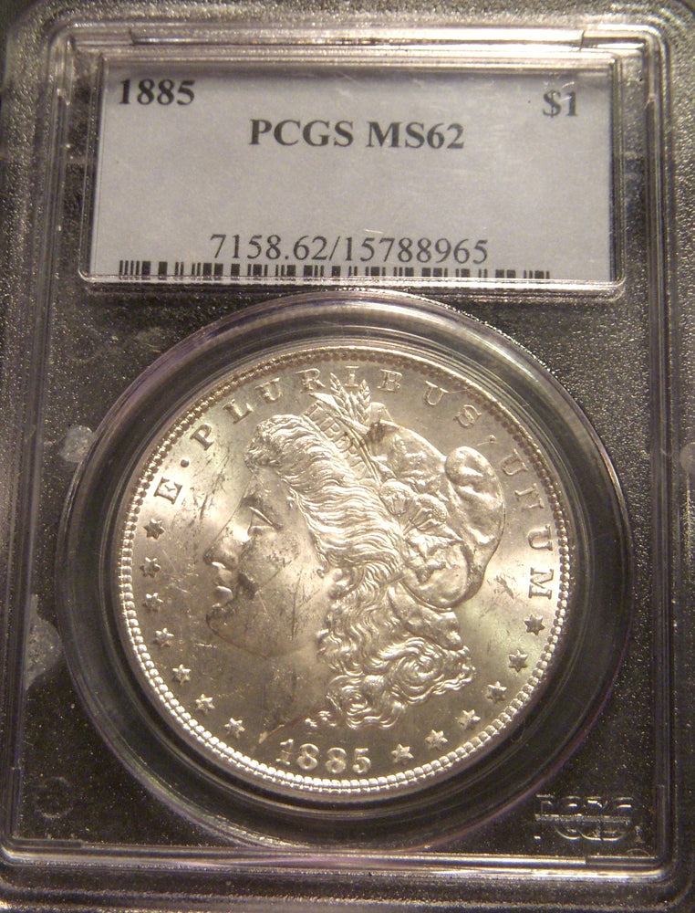1885 Morgan Dollar - PCGS MS62