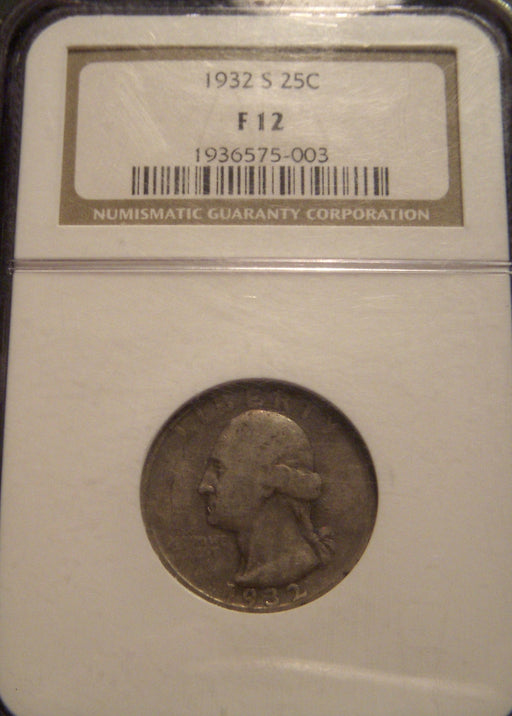 1932-S Washington Quarter - NGC F12