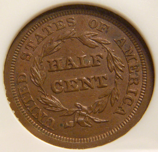 1851 Half Cent - NGC B-1 MS 61 BN