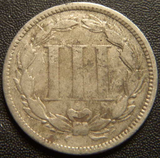 1866 Three Cent - Very Good