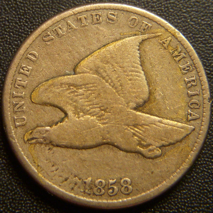 1858 Flying Eagle Cent - Small Letter Very Good