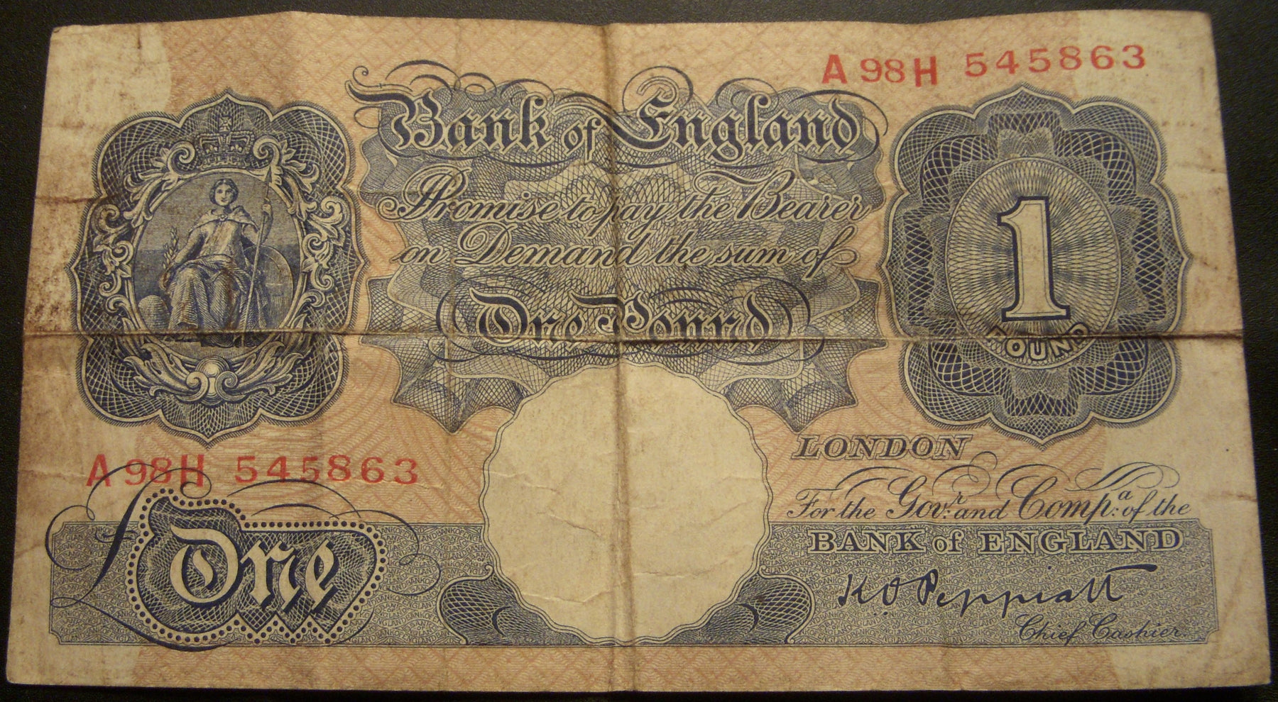 1948-49 1 Pound Note - Great Britain