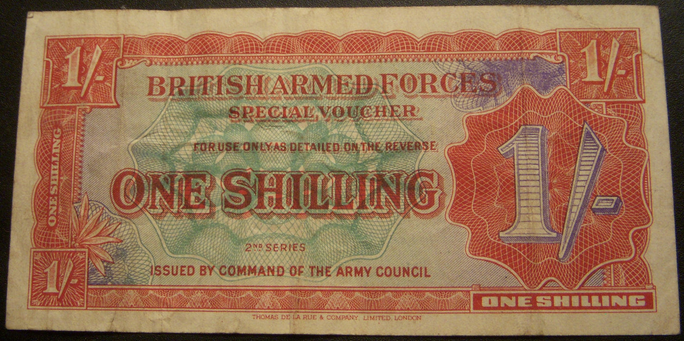 1948 1 Shilling Note - British Armed Forces
