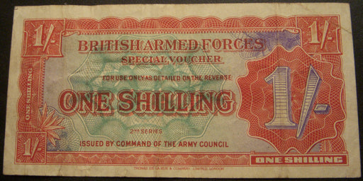 1948 1 Shilling Note - British Armed Forces