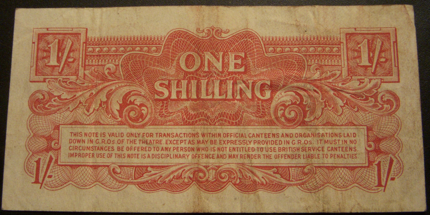 1948 1 Shilling Note - British Armed Forces