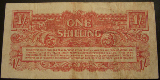 1948 1 Shilling Note - British Armed Forces
