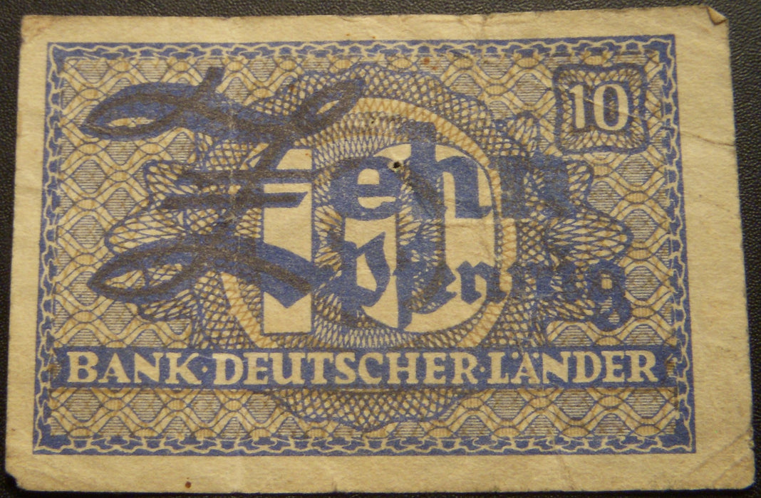1948 10 Pfennig Note - Germany