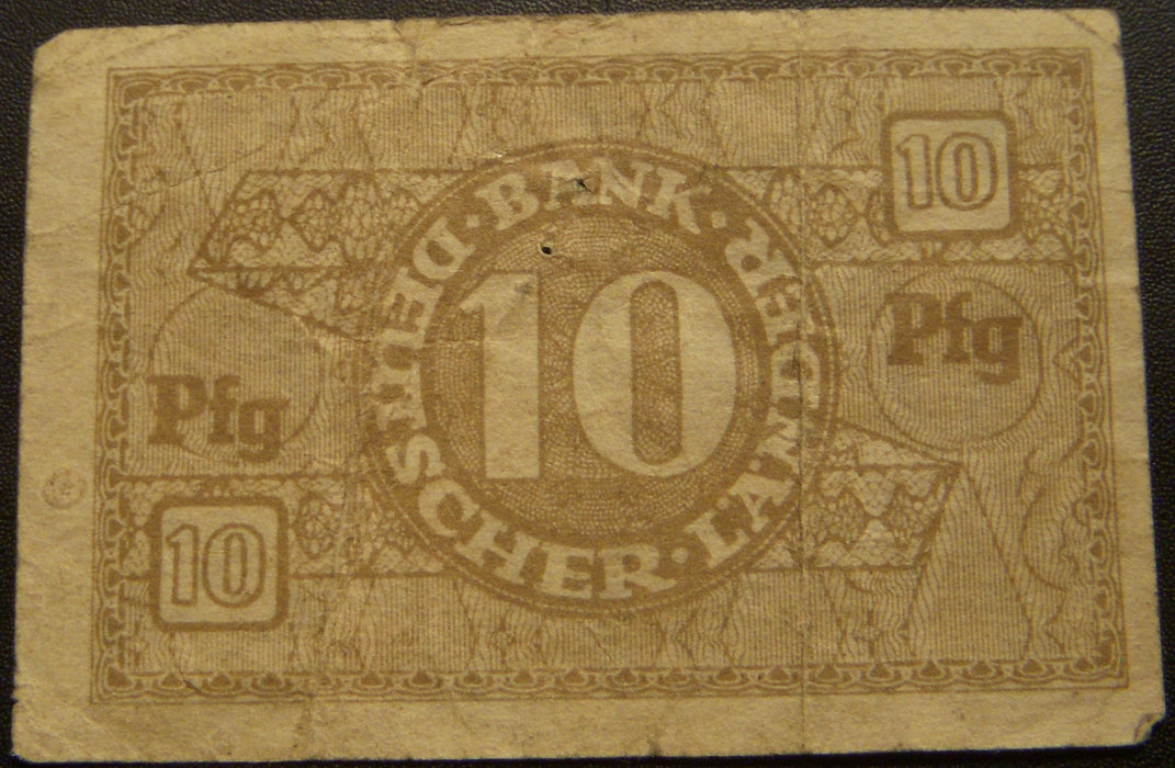 1948 10 Pfennig Note - Germany