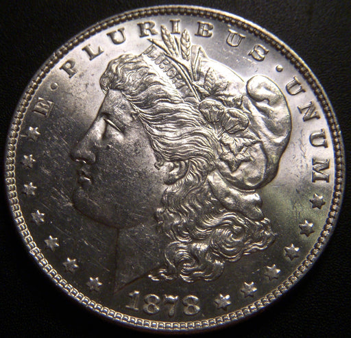 1878 Morgan Dollar - 7 Tail Feather Uncirculated