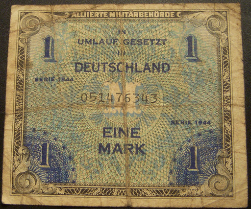 1944 1 Mark Note - Germany Allied Military