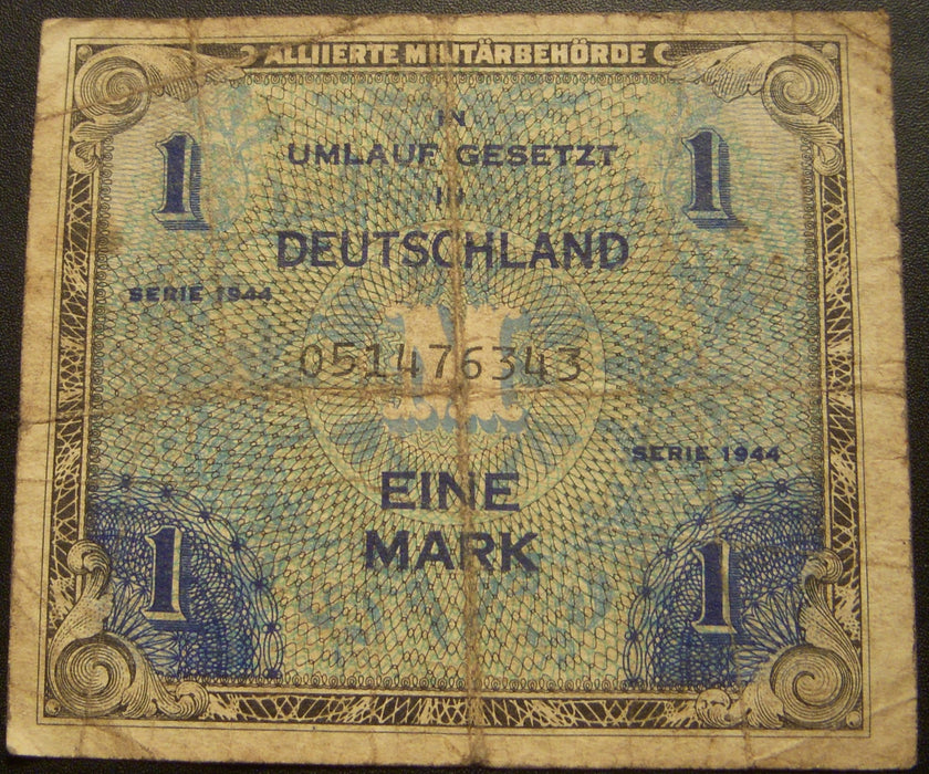 1944 1 Mark Note - Germany Allied Military