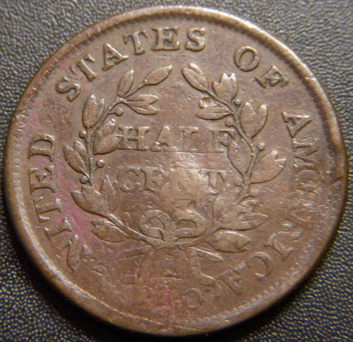 1804 Half Cent - C4 Stems Fine Details