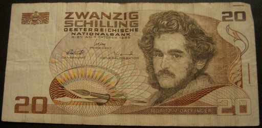 1986 20 Schilling Note - Austria