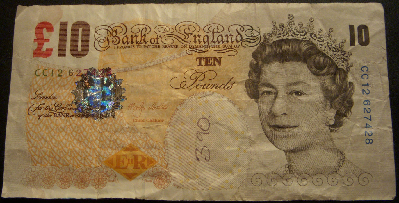 2000 10 Pounds Note - Great Britain