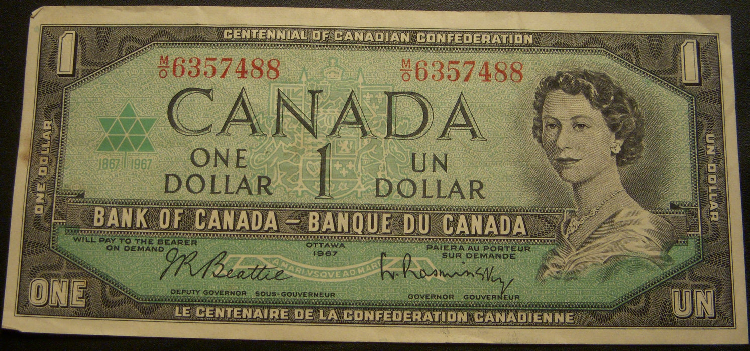 1967 $1 Bank of Canada Note - P 896
