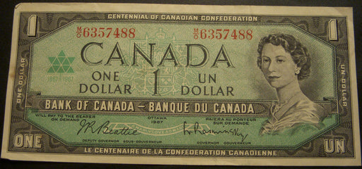 1967 $1 Bank of Canada Note - P 896