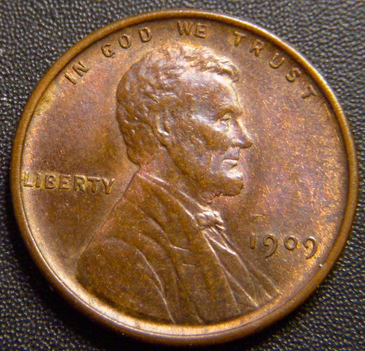 1909-VDB Lincoln Cent - AU/Unc.