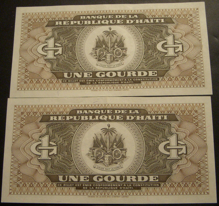 1993 1 Gourde Note - Haiti
