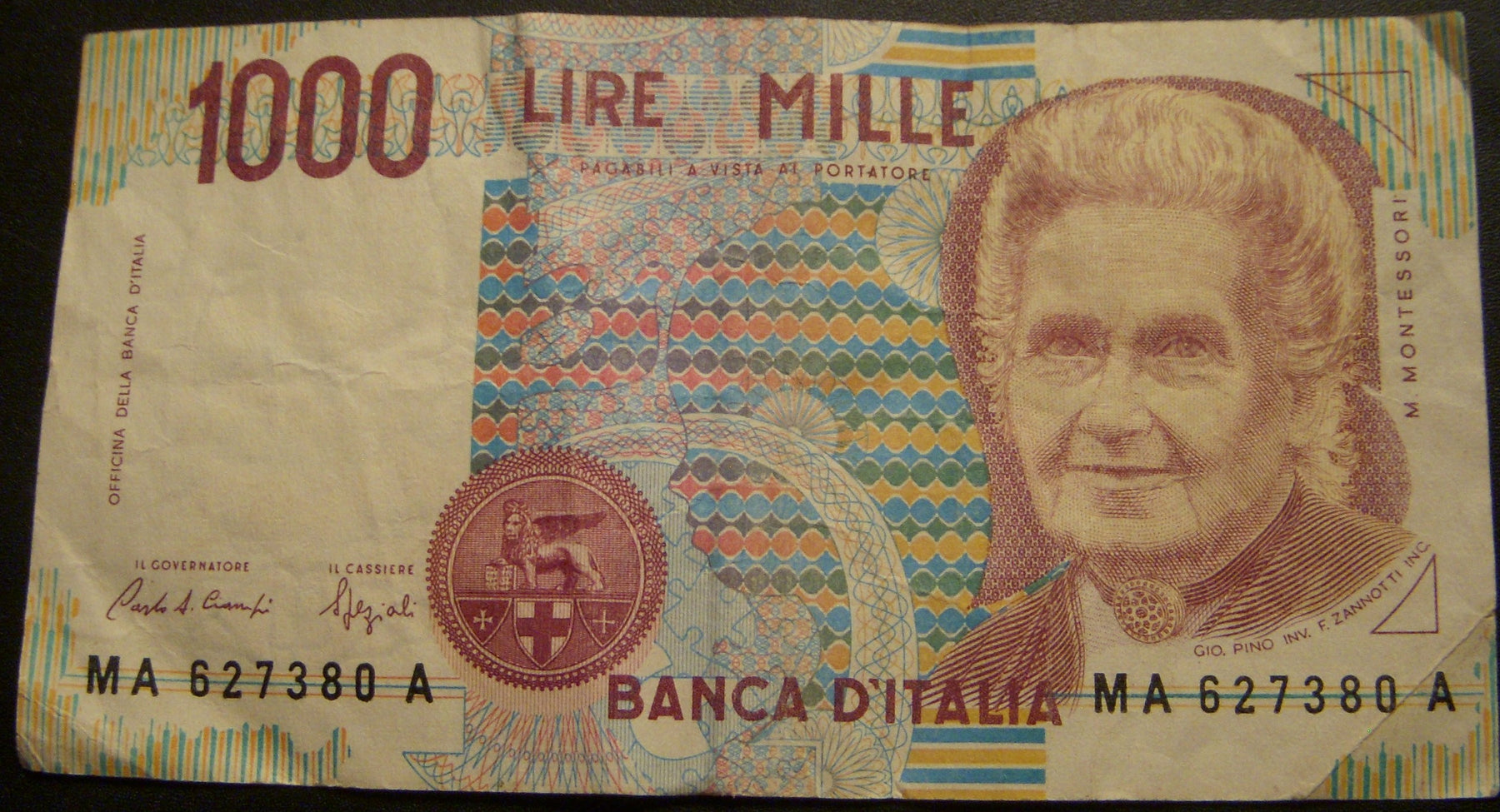 1990 1000 Lire Note - Italy