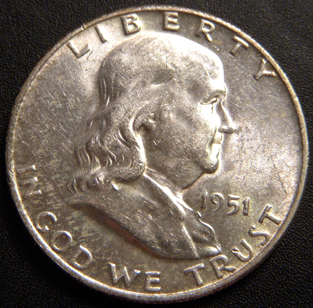 1951-D Franklin Half Dollar - AU