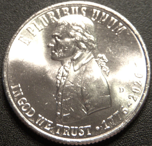 2026-D Declaration of Independence Quarter - Uncirculated