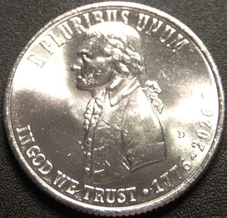 2026-D Declaration of Independence Quarter - Uncirculated