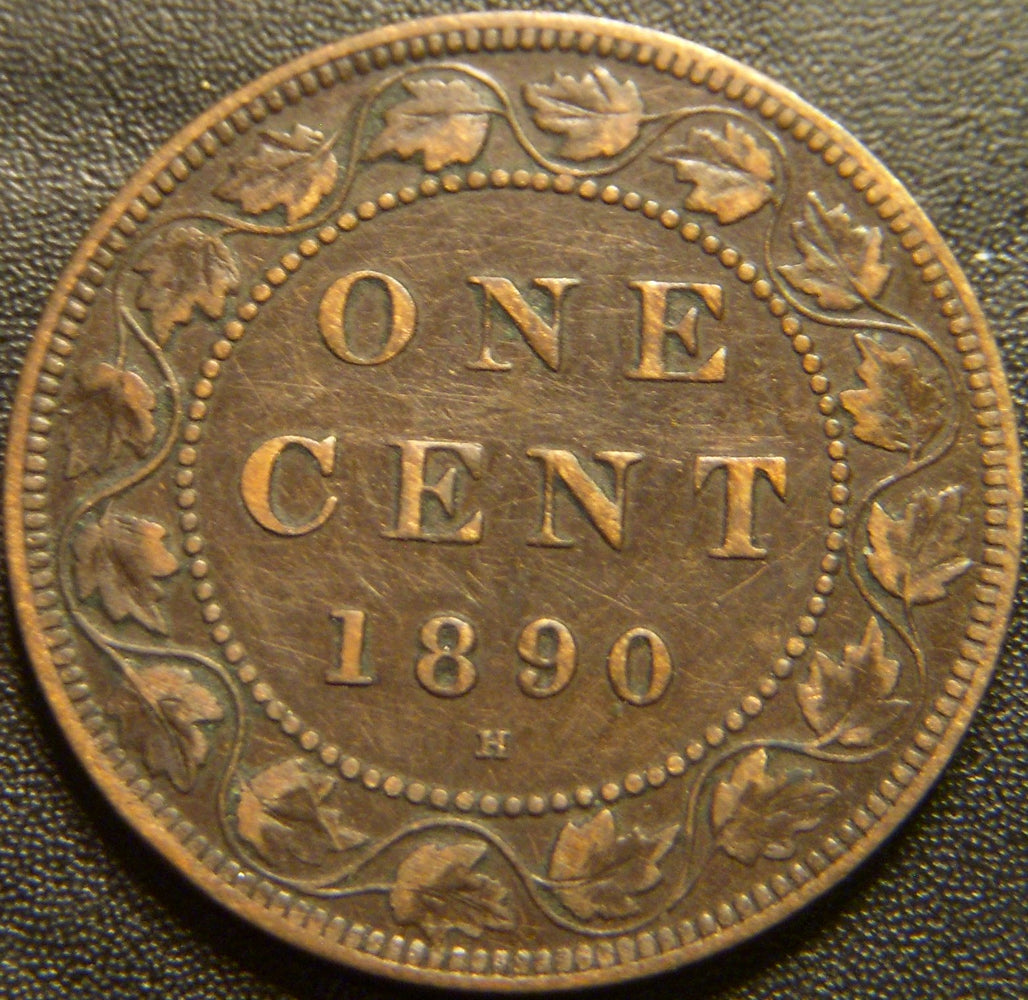 1890H Canadian Large Cent - Very Fine