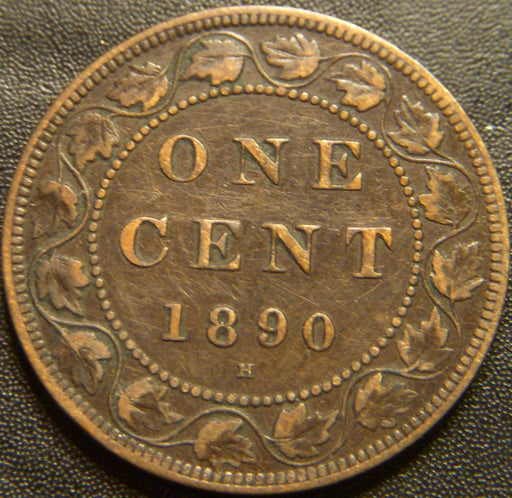 1890H Canadian Large Cent - Very Fine