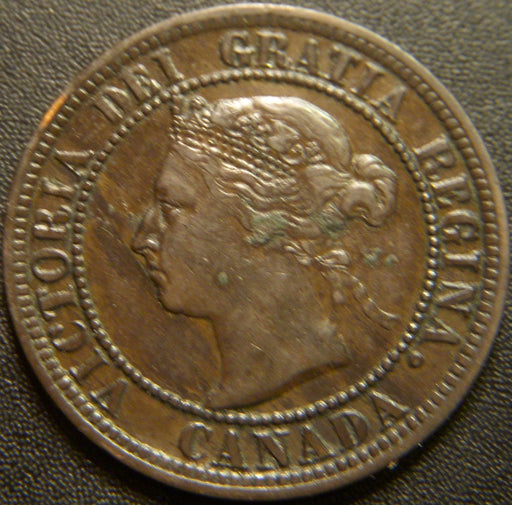 1891 Canadian Large Cent - LLLD Very Fine