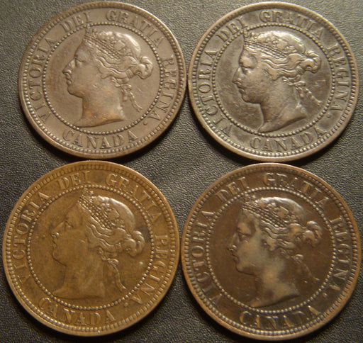 1891 Canadian Large Cent - LLLD Fine
