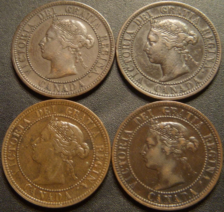 1891 Canadian Large Cent - LLLD Fine